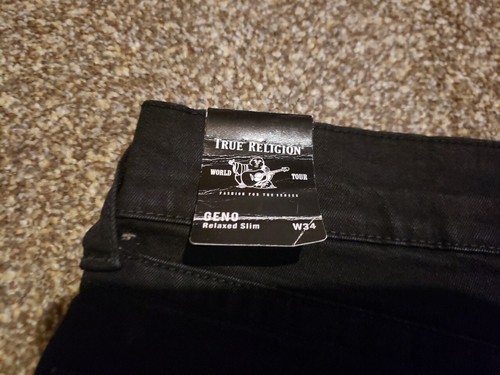 True Religion Geno No Flap Relaxed Slim ‘Black’ (size us mens W34x34L) - Picture 6 of 10