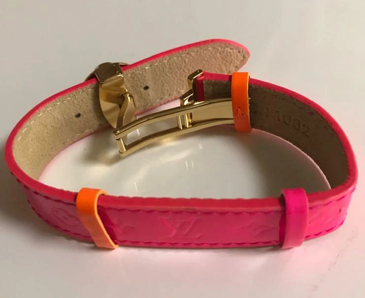 Louis Vuitton Orange Monogram Vernis Good Luck Bracelet Bangle