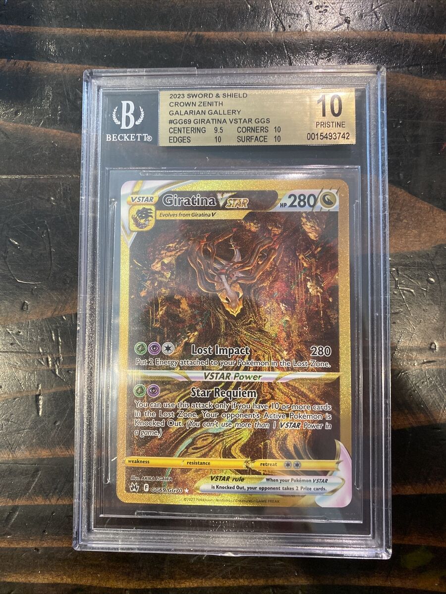 Pokémon 2023 Crown Zenith Giratina Vstar GG69/GG70 BGS 10 Pokémon 2023 Crown Zenith Giratina Vstar GG69/GG70 BGS 10