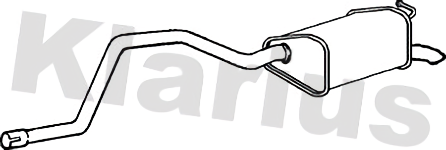 Klarius box with tail pipe fits Ford mondeo 1.6 1.8 96-00 FE632E