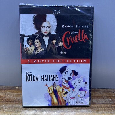 Cruella / 101 Dalmatians (Animated): 2-Movie Collection New Sealed