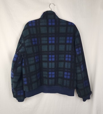 Vintage 80s 90s Eddie Bauer Reversible Jacket Made In The USA Blue