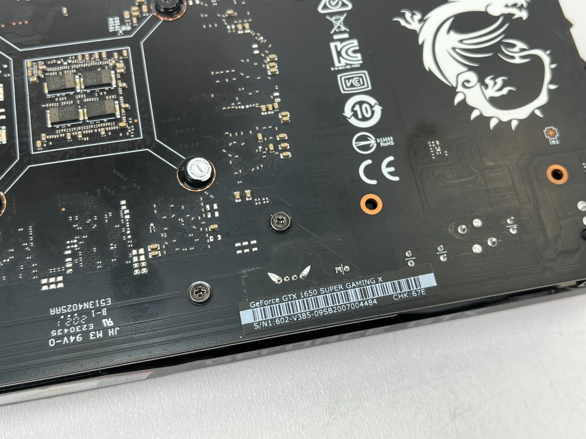 MSI GeForce GTX 1650 SUPER GAMING X 4GB GDDR6 TWIN FROZR 7 Video