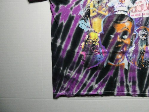 Goosebumps "Camp Jellyjam" Modern Tie Dye T-Shirt, Purple/Black, Size (M), Rare - Picture 3 of 19