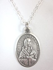 Ladies St Kateri Tekakwitha Medal Pendant Necklace 20" Chain 