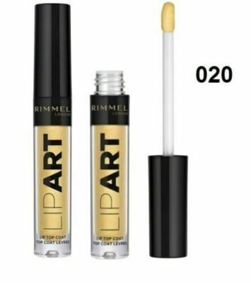RIMMEL Lip Art Lip Top Coat Lip Gloss 020 .07 oz. GOLD NEW! FREE SHIPPING!