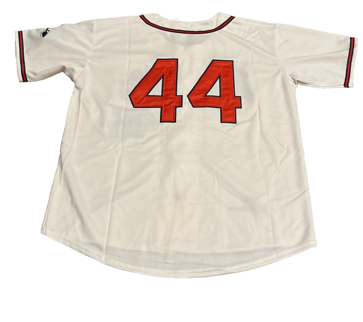 Hank Aaron Milwaukee Braves Jersey Men’s XL 1957 Home Cream w Zipper Atlanta