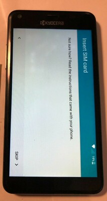 Kyocera Hydro VIEW (Cricket) 8GB C6742 Black Very Good Used Parts Repair