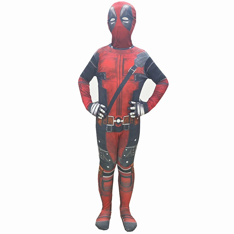 Cosplay Deadpool 3 Superhéroes Monos Body para Disfraz Halloween Niños Hombres Foto 4 de 4