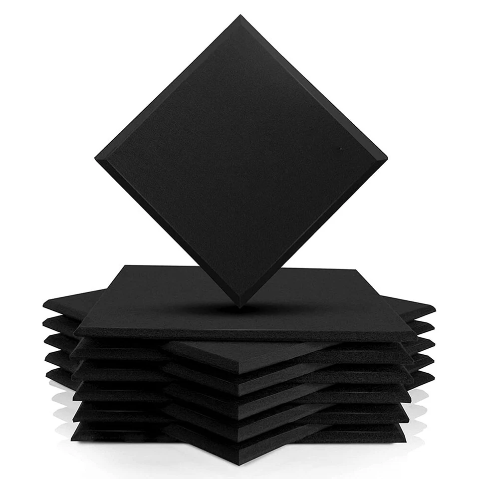 24 48 96 Pack Acoustic Foam Panels Studio Noise Soundproofing Wall Tiles 12*12in - Image 4 of 4