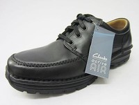 Clarks 'sidmouth Mile' Men's Black Leather Textile Lace Up Casual Shoes. H Fit Clarks 'sidmouth Mile' Men's Black Leather Textile Lace Up Casual Shoes. H Fit