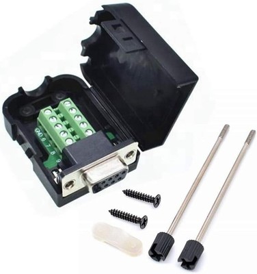 Connector DB9 RS232 D-SUB Female Adapter Serial 9 Pin Port 