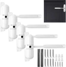 4 Sets Automatic Door Closer, Spring Door Closer Heavy Duty Self Closing Hinges,