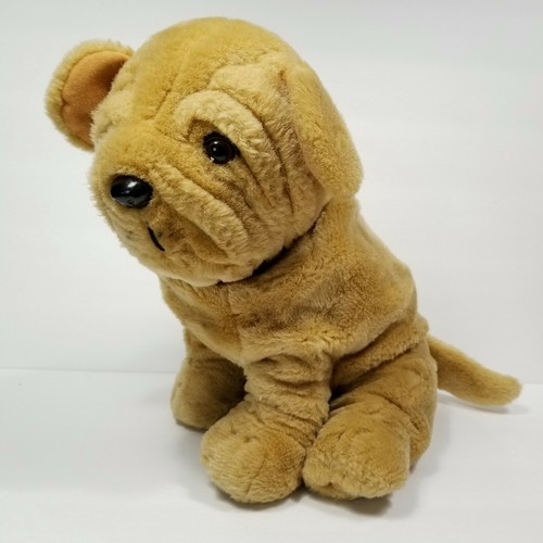 stuffed shar pei dog