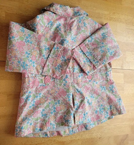 Vintage Oshkosh Little Girls Size 4 Floral Jacket Lined/Rain Jacket Pre-owned - Picture 4 of 19
