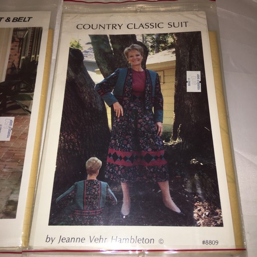 Paket 4 Schnittmuster Jeanne Verh Hambleton, klassischer Anzug Rankgitter Weste Rock - Bild 3 von 5