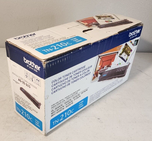Brother TN-210C Cyan Cartridge Genuine New OEM Open Box Free Shipping ...