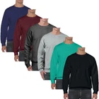 Mens Plain Sweatshirt Jumper Jersey Sweater Pullover Work Casual Top Size S-2XL