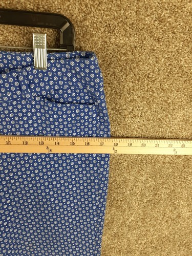 Old Navy Pixie Skinny Pant Womens 10 Blue White Geometric Mid Rise Ankle Stretch - Picture 8 of 11