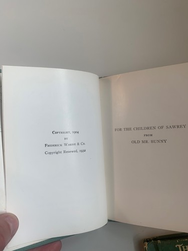 (3) Beatrix Potter Vintage Bücher: 1904, 1909, 1918 F.W. Warne & Co. - Bild 2 von 5