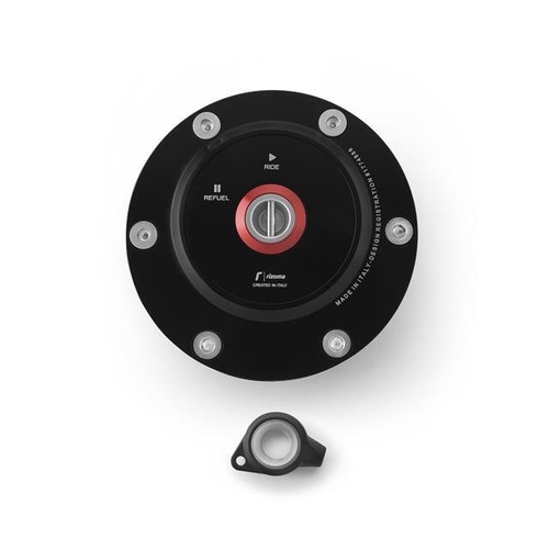 Rizoma Gas Tank Cap Fuel Filler Cap Black Kawasaki ZX10R Ninja E 2008