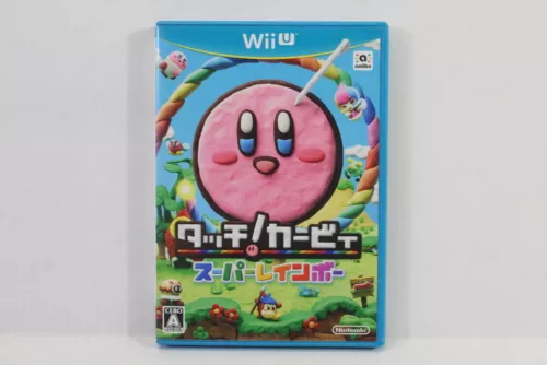 Touch Kirby Super Rainbow Curse Nintendo Wii U Japan Import US Seller