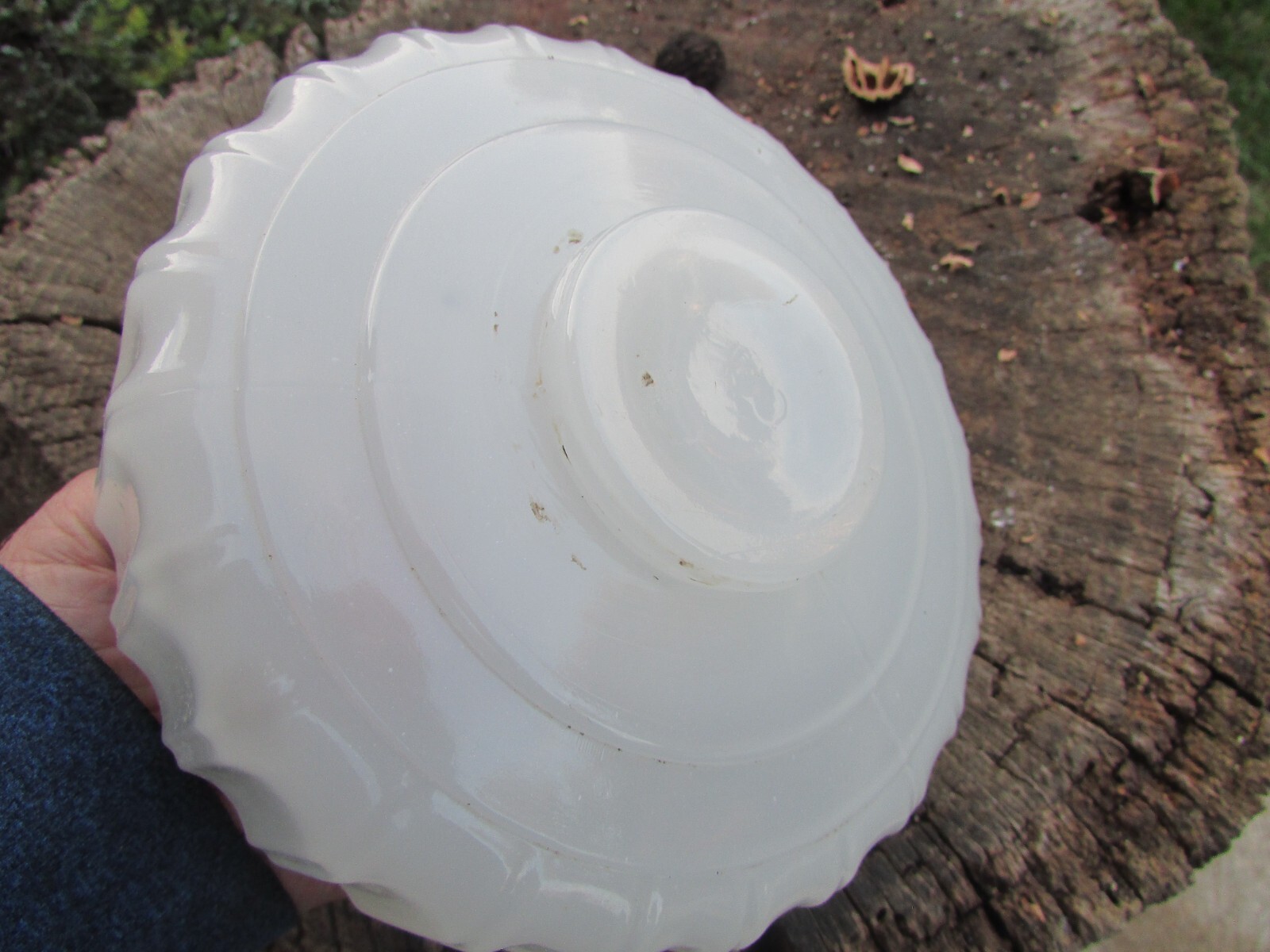 ALADDIN white milk glass Corinthian oil lamp fuel tank eBay