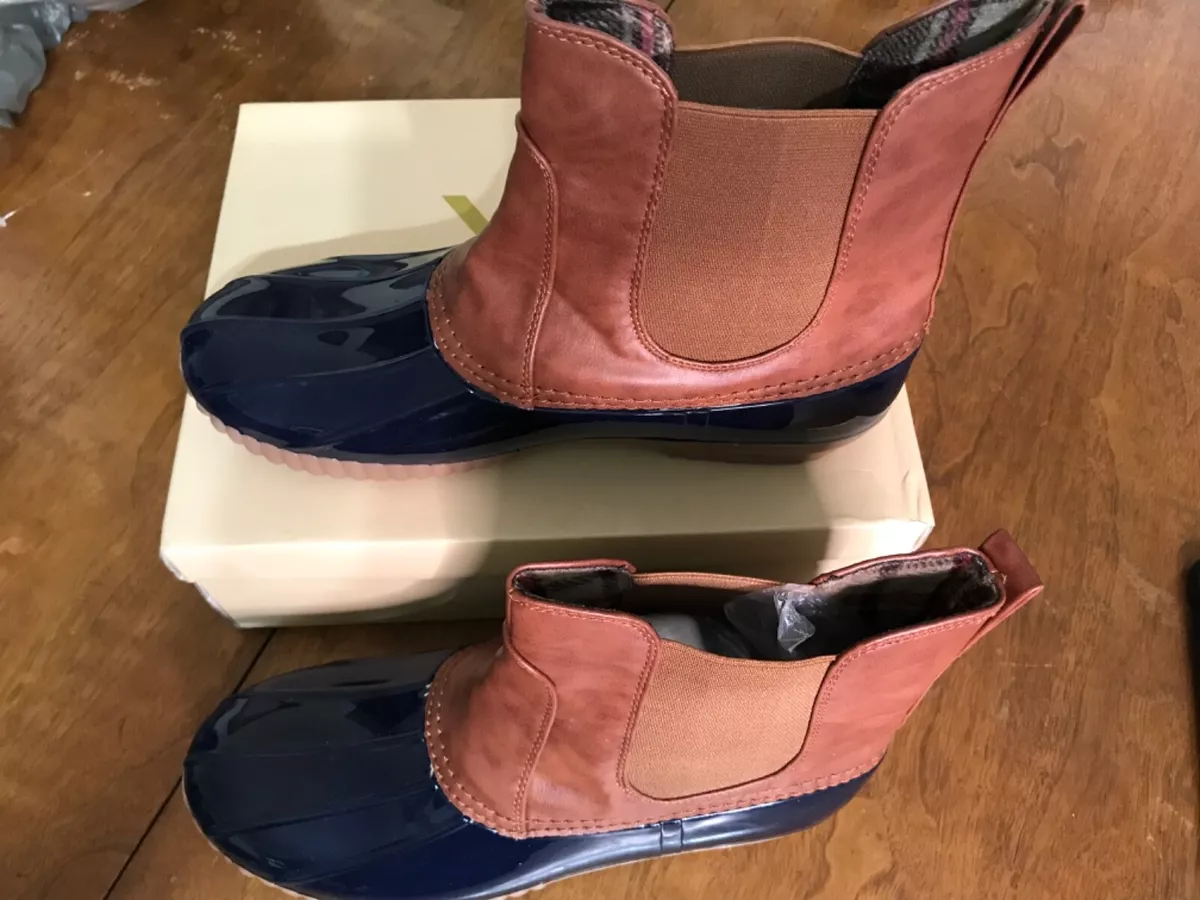 YOKI Women s Dylan 81 Pull On Duck Boots Tan Black Size US 10