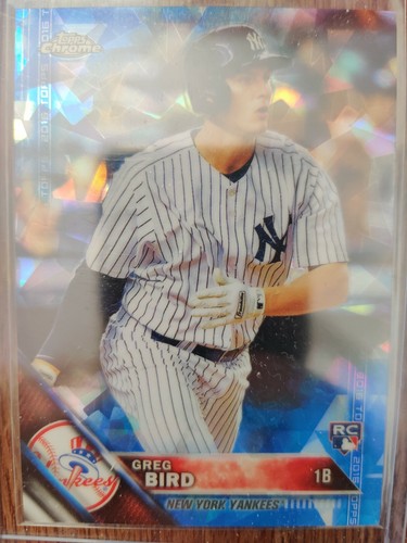 Greg Bird #188 2016 Topps Chrome Sapphire card