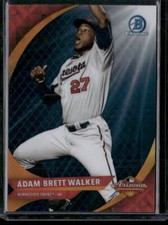 2016  Bowman Chrome Adam Brett Walker AFL Fall Stars Blue Refractor /150