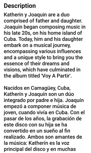 Cuban Music CDs (Katherin & Joaquin) (Voy a Partir) - Bild 2 von 6