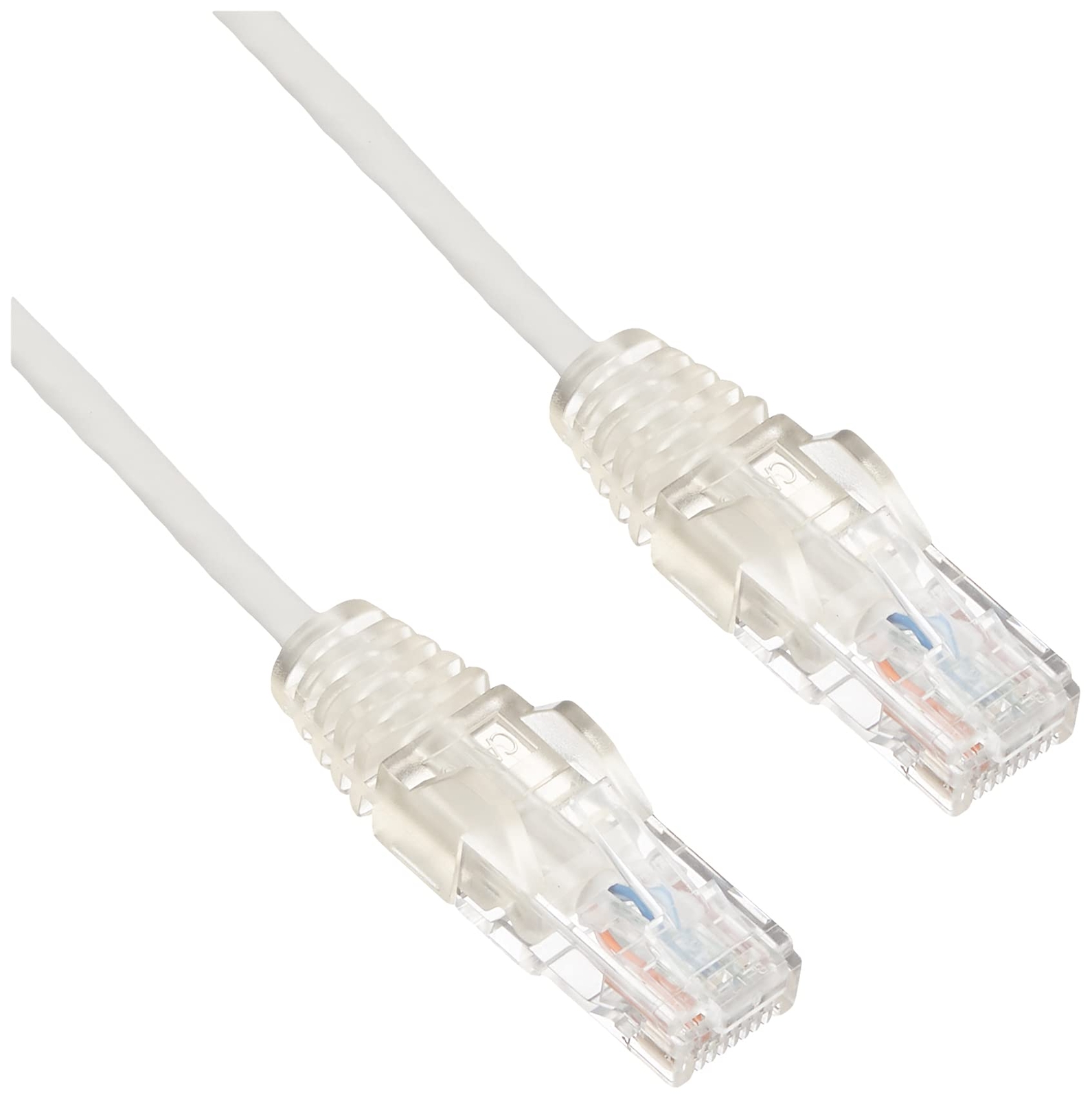 1 m CAT6 Cable - Slim CAT6 Patch Cord - Grey - Snagless RJ45 Connectors - Gigabi