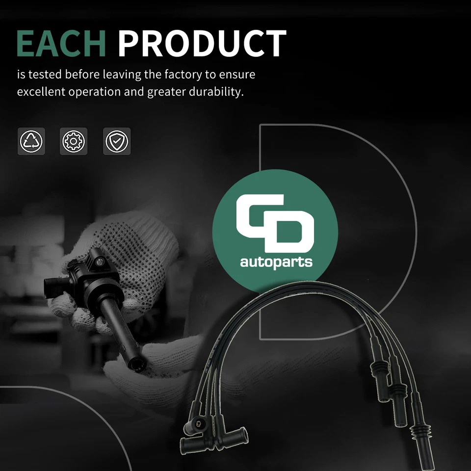 3 провода свечи зажигания 671-6290 для Jeep Grand Cherokee Dodge Ram 1500 Dakota 3,7 л - Изображение 3 из 4