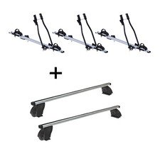 3x Fahrradtr&auml;ger SAGITTAR+Dachtr&auml;ger K1P Alu f&uuml;r f&uuml;r Mercedes S W222 4T&uuml;rer ab 1