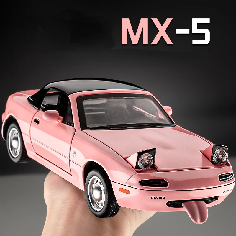1:24 Mazda MX-5 Miniature Alloy Diecast Toy Vehicle Car Model w