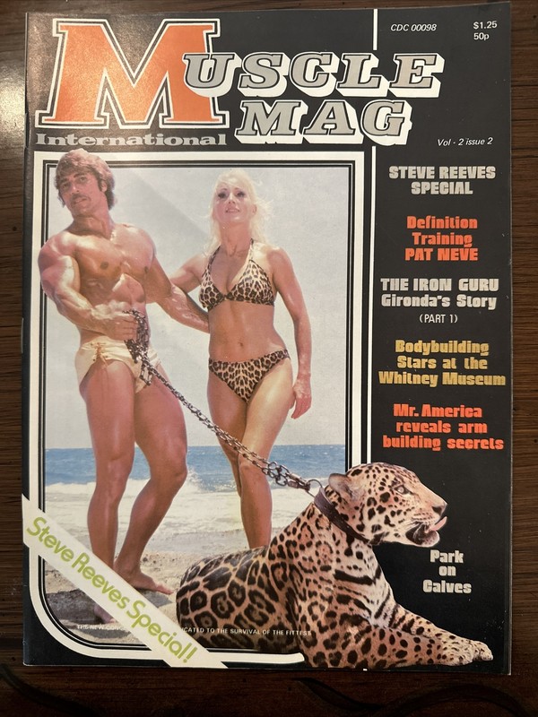 Musclemag International August 1976 steve Reeves Special, Pietro,Joy Holliday