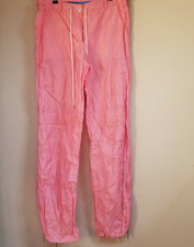 Escada Sport Women's Activewear Pants Size 36 Zip Drawstring Waist Pockets Pink