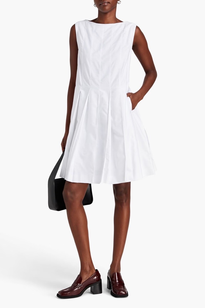 オールインワン・サロペット Thom Browne Oxford Cotton Mini Shirt Dress THOM BROWNE Striped cotton Oxford mini shirt dress | THE OUTNET