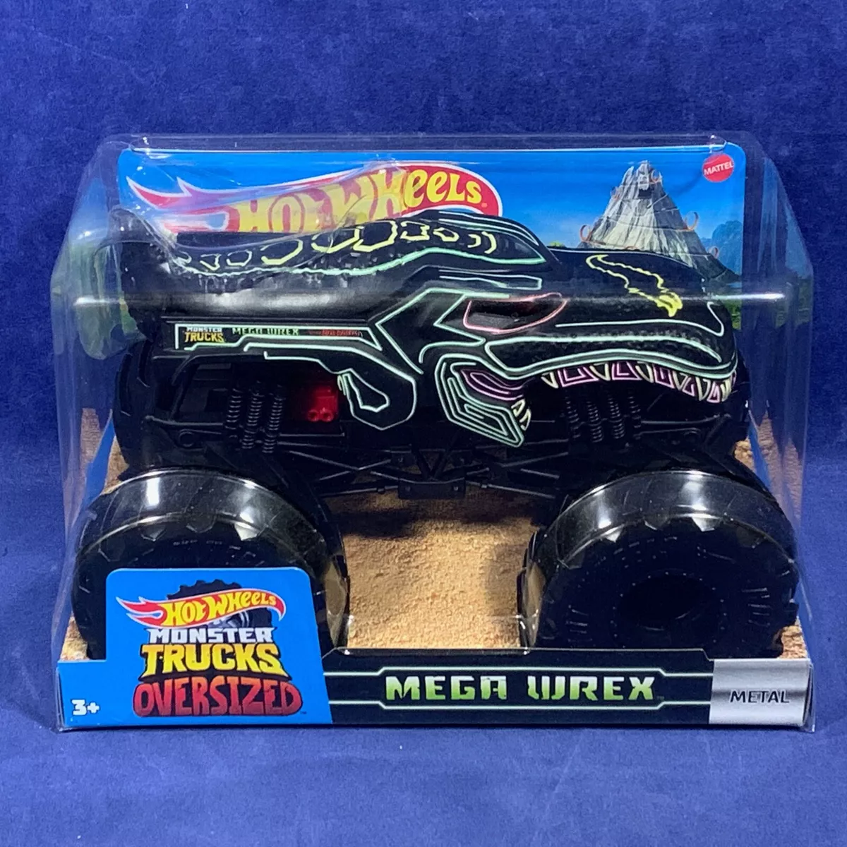 Hot Wheels Monster Trucks Oversized 1:24 Scale Diecast Neon