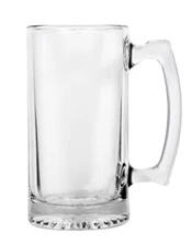 Glass Coffee Cups NEW No Chip Mugs 16.9 Oz Set Of 2 USA SHIP