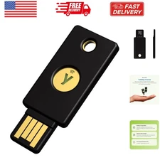 - Multi-Factor authentication MFA Security Key and passkey, Connect via USB-A...