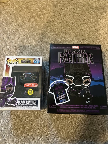 Funko Pop! Vinyl: Marvel - Black Panther (Glows in the Dark) - Target...