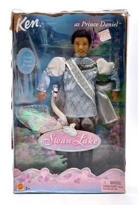 2003 Mattel B2769 Barbie Swan Lake Puppe African American Ken Prince Daniel NrfB