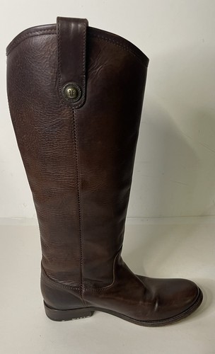 Botas Frye Melissa Botón Mujer Hasta la Rodilla Cuero Montar Marrón 6B77167 Talla 7 - Imagen 9 de 24