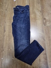 Marks And Spencer Mens Blue 360 Flex Jeans Slim Fit Waist 36 Leg 33 Used