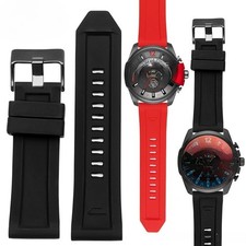 For Diesel DZ4318/4323/4283/4476 Waterproof Silicone Mens Watch Strap 24 26 28mm