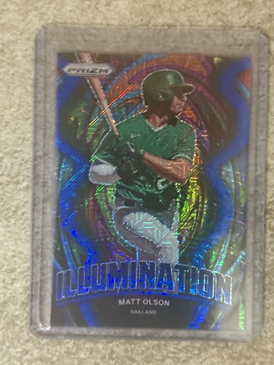 2022 Panini Prizm - Illumination Matt Olson #IL-12 Blue Mojo Prizm
