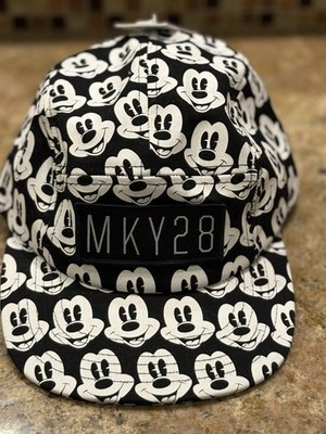 NEW Disney NEFF MKY28 Hat Mickey Mouse Collection AOP Strap Back Cap NWT