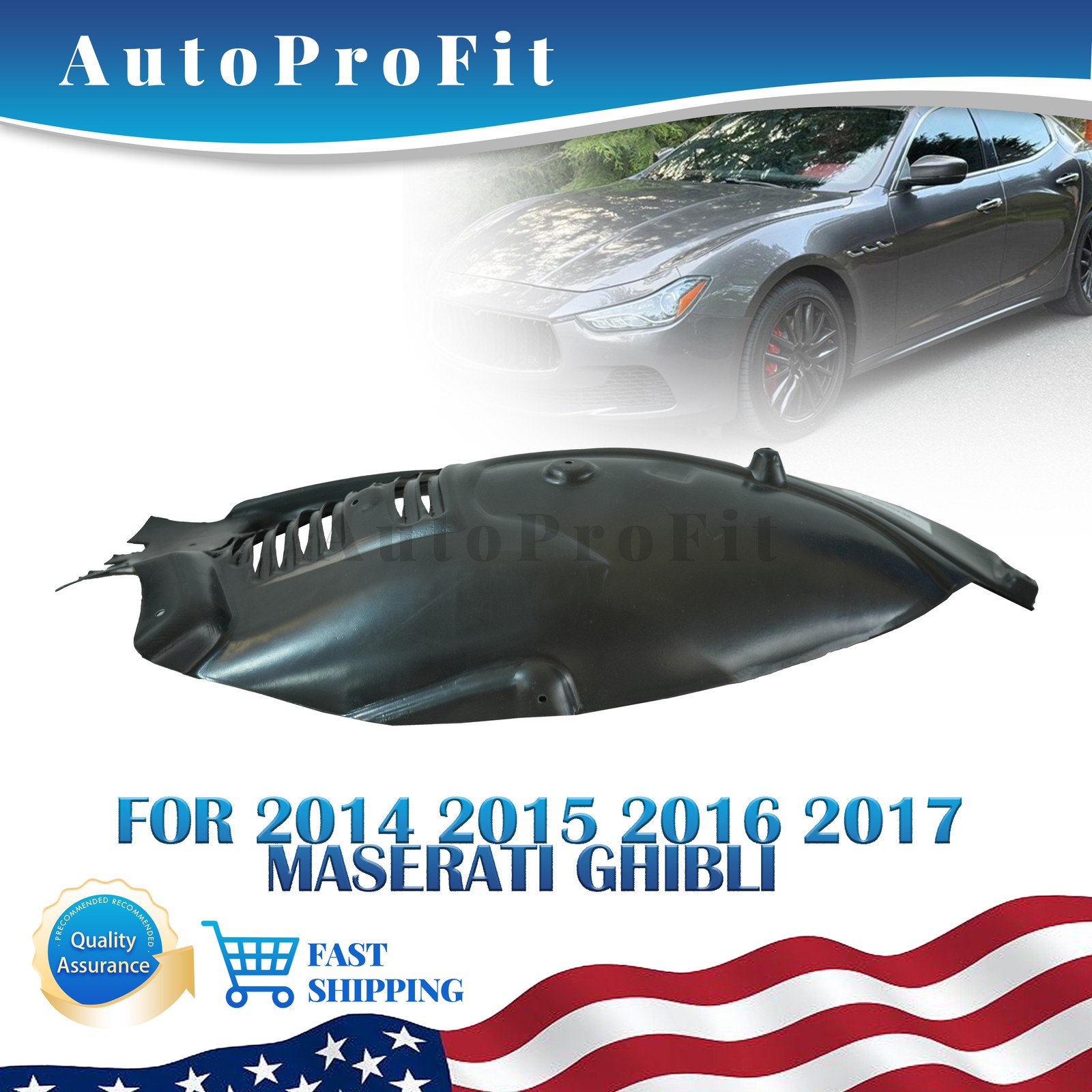 NEW Fender Liner Front Right For 2014 2015 2016 2017 Maserati Ghibli 670030236