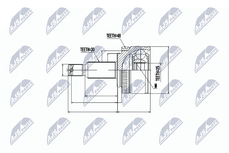 JOINT KIT DRIVE SHAFT NPZ-KA-357 FOR HYUNDAI KIA D4HA 2.0L 4cyl ix35D4HA 2.0L - Image 7